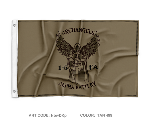 Alpha Battery Wall Flag - NbwDKp