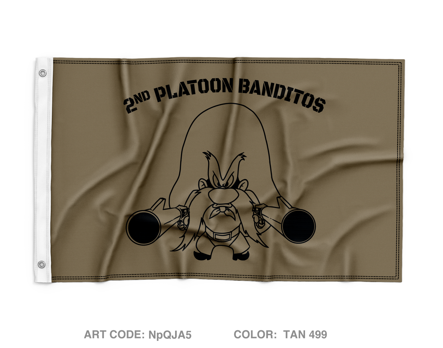 2nd Platoon, Blackfoot Troop Wall Flag - NpQJA5