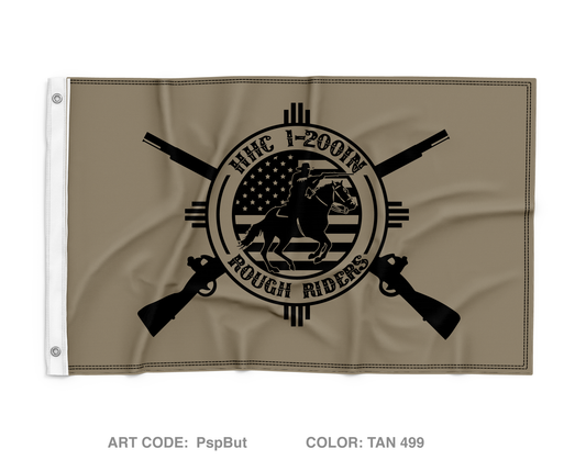 HHC, 1-200 Infantry Wall Flag - PspBut
