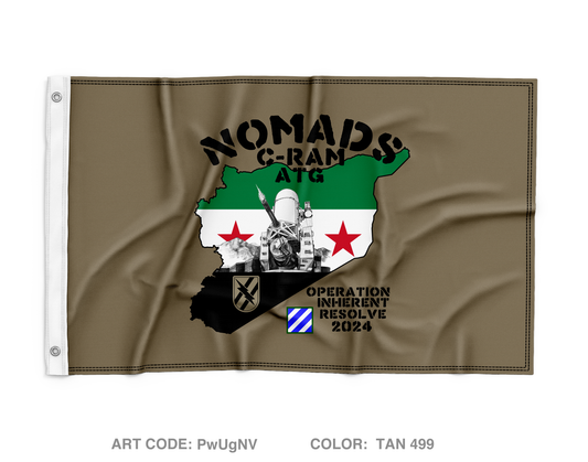 Bravo Btry 1-118th FAR Wall Flag - PwUgNV