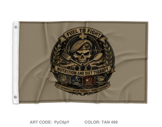 C CO 264th MED BN Wall Flag - PyC6pY