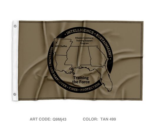 Mission Training Complex - Fort Chaffee Wall Flag - Q9Mj43