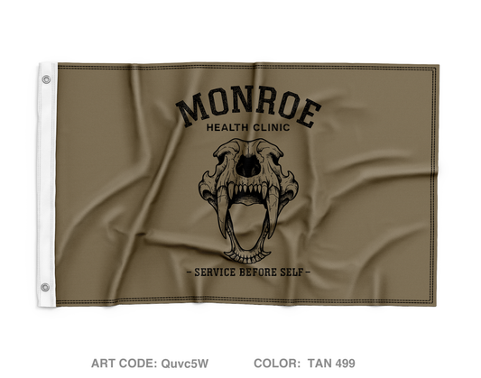 Monroe Health Clinic Wall Flag - Quvc5W