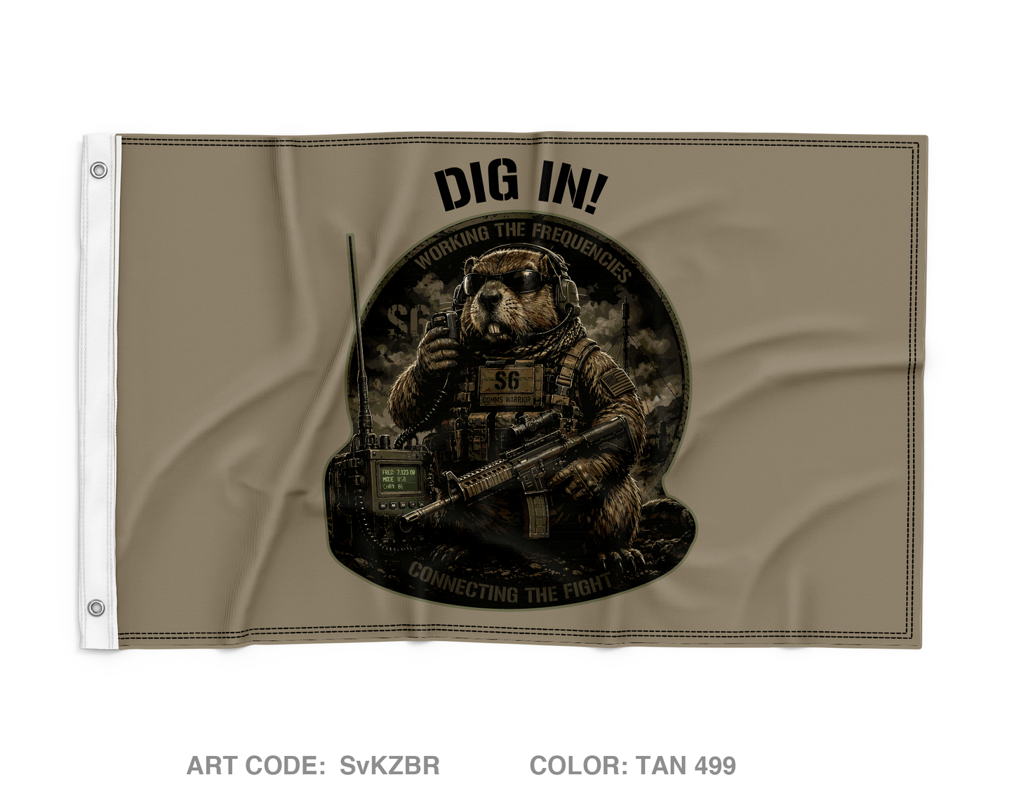 S6, 2-7 CAV Wall Flag - SvKZBR