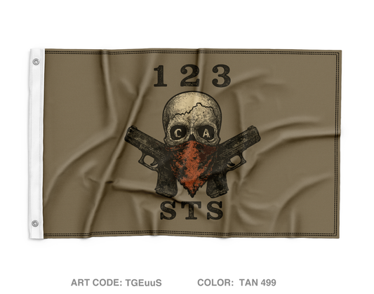 123 STS Wall Flag - TGEuuS