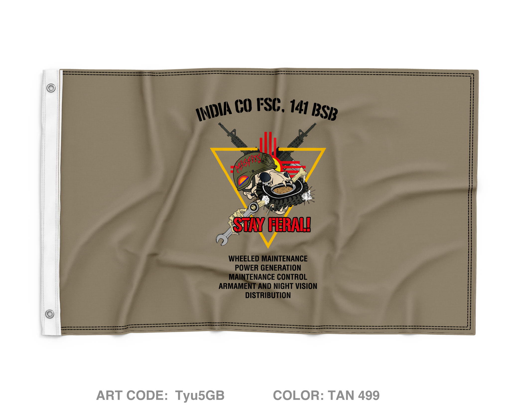 I CO FSC, 141 BSB Wall Flag - Tyu5GB – Emblem Athletic