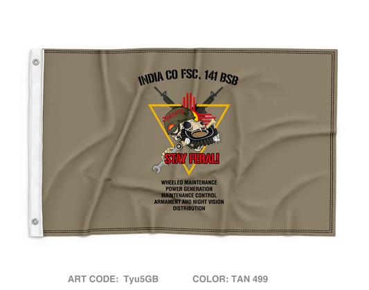 I CO FSC, 141 BSB Wall Flag - Tyu5GB