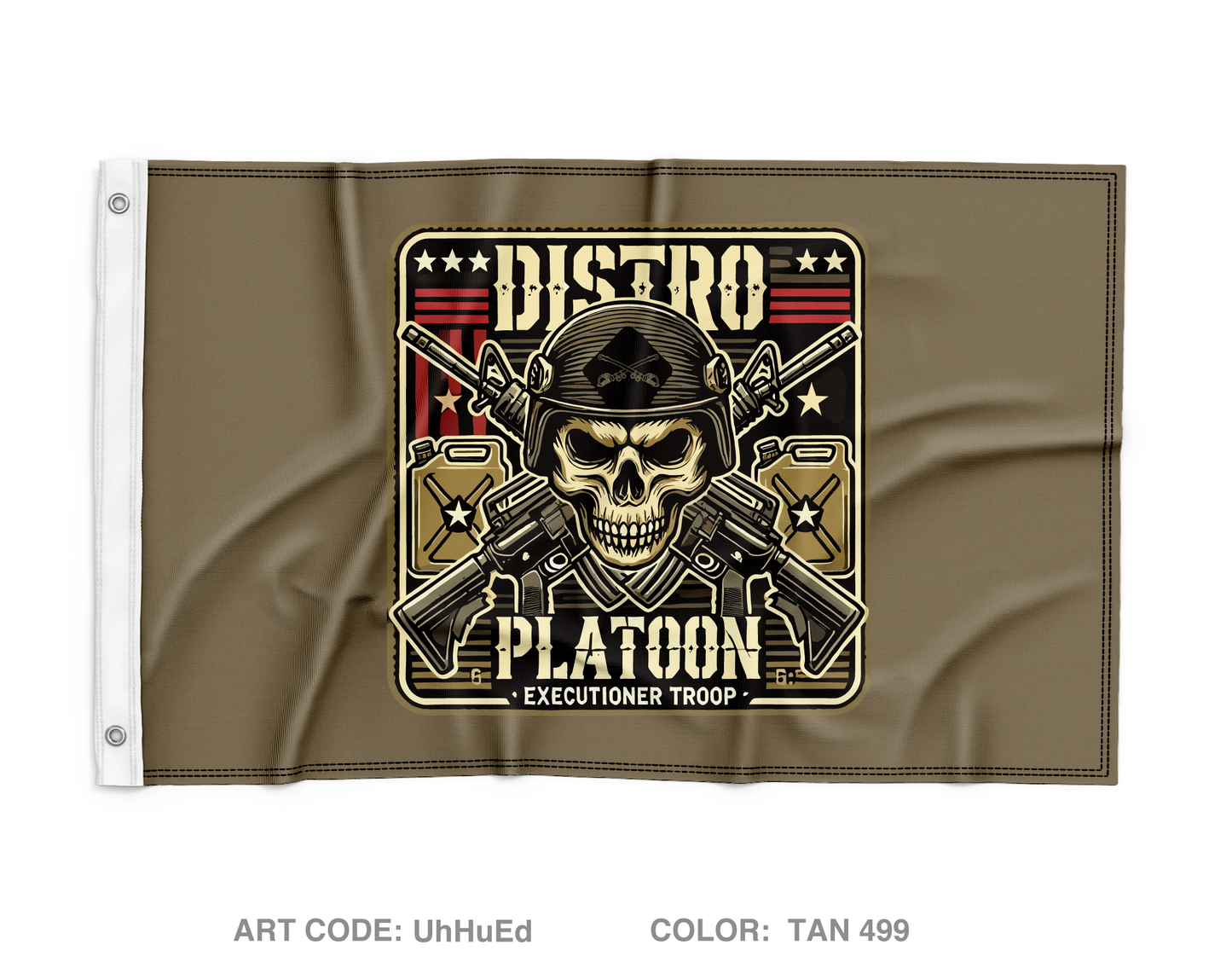 2-6 Cav, Echo Troop (ETRP) Fundarising Collection Wall Flag - UhHuEd
