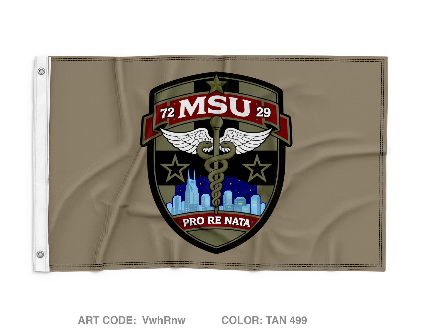 7229 Medical Support Unit Wall Flag - VwhRnw