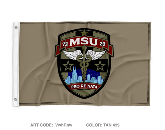 7229 Medical Support Unit Wall Flag - VwhRnw
