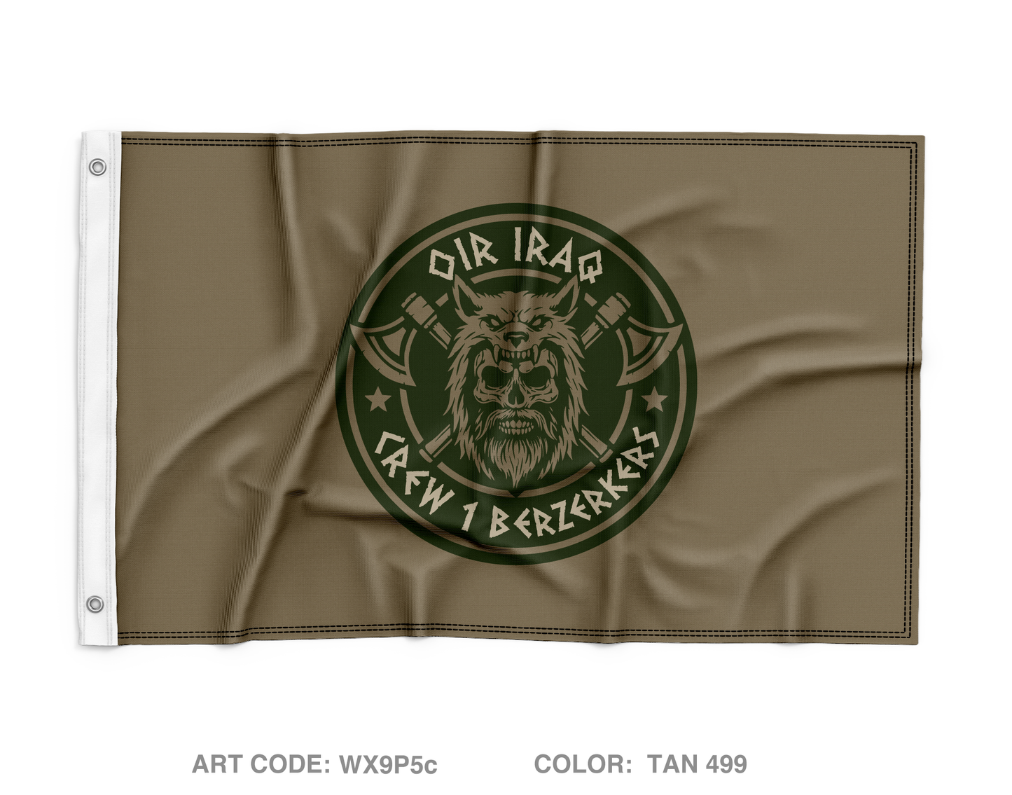 Crew 1 Bezerkers Wall Flag - WX9P5c