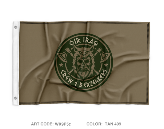 Crew 1 Bezerkers Wall Flag - WX9P5c
