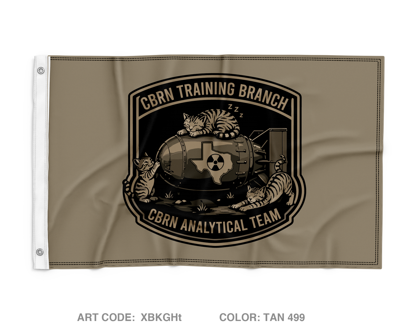 CBRN Training Branch Wall Flag - XBKGHt