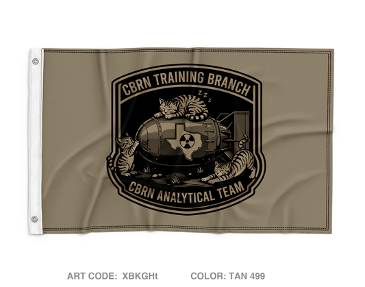 CBRN Training Branch Wall Flag - XBKGHt