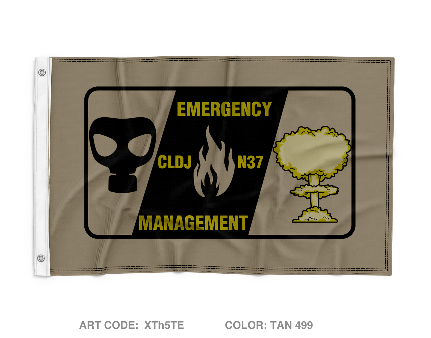 CLDJ N37 Emergency Management Wall Flag - XTh5TE