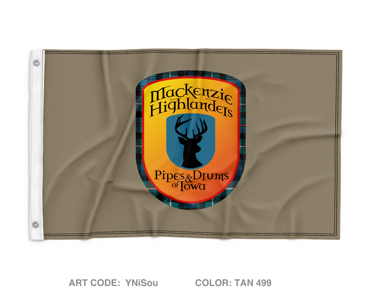 Mackenzie Highlanders Fundraising Collection Wall Flag - YNiSou