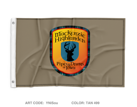 Mackenzie Highlanders Fundraising Collection Wall Flag - YNiSou