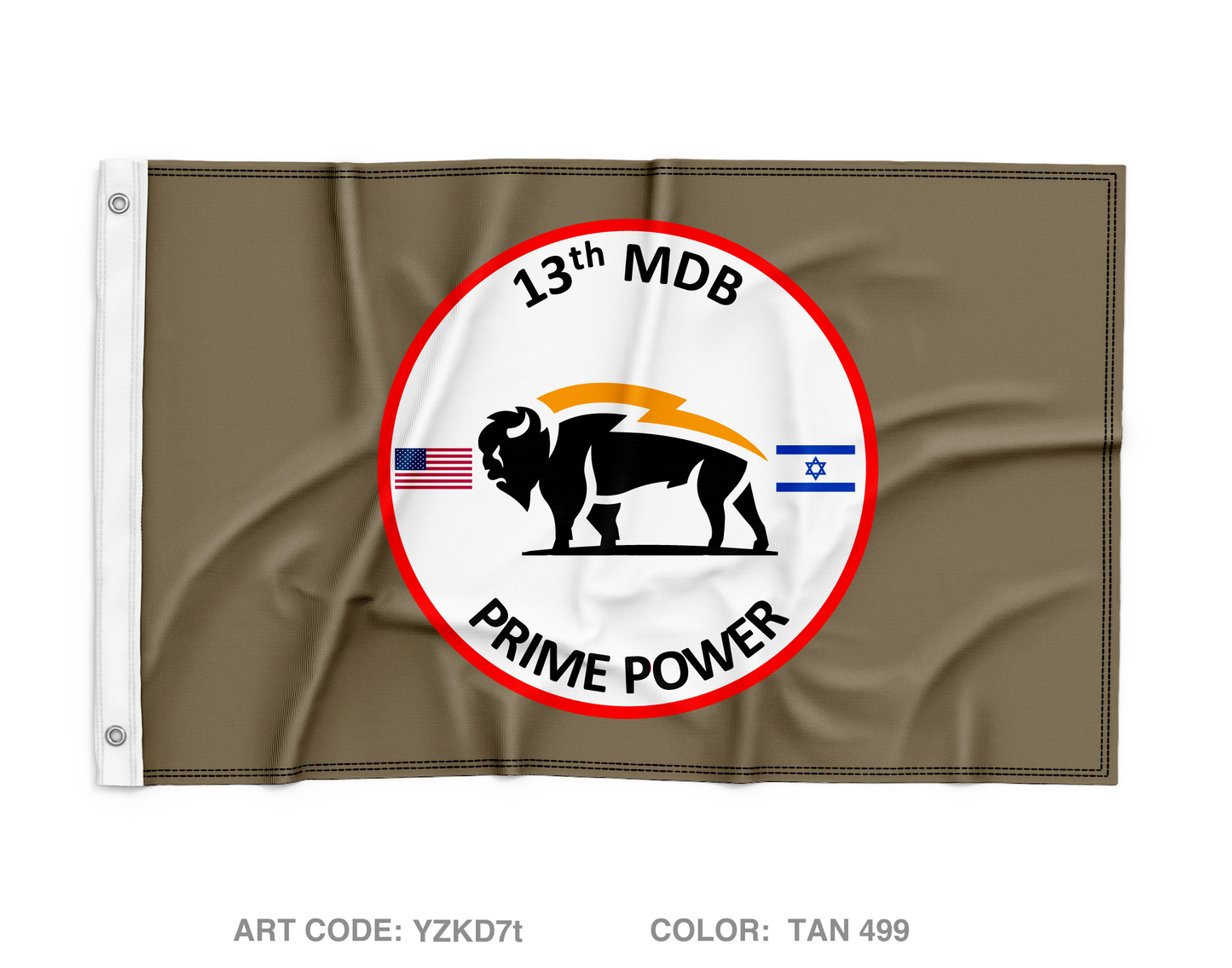 13th MDB Prime Power  Wall Flag - YZKD7t