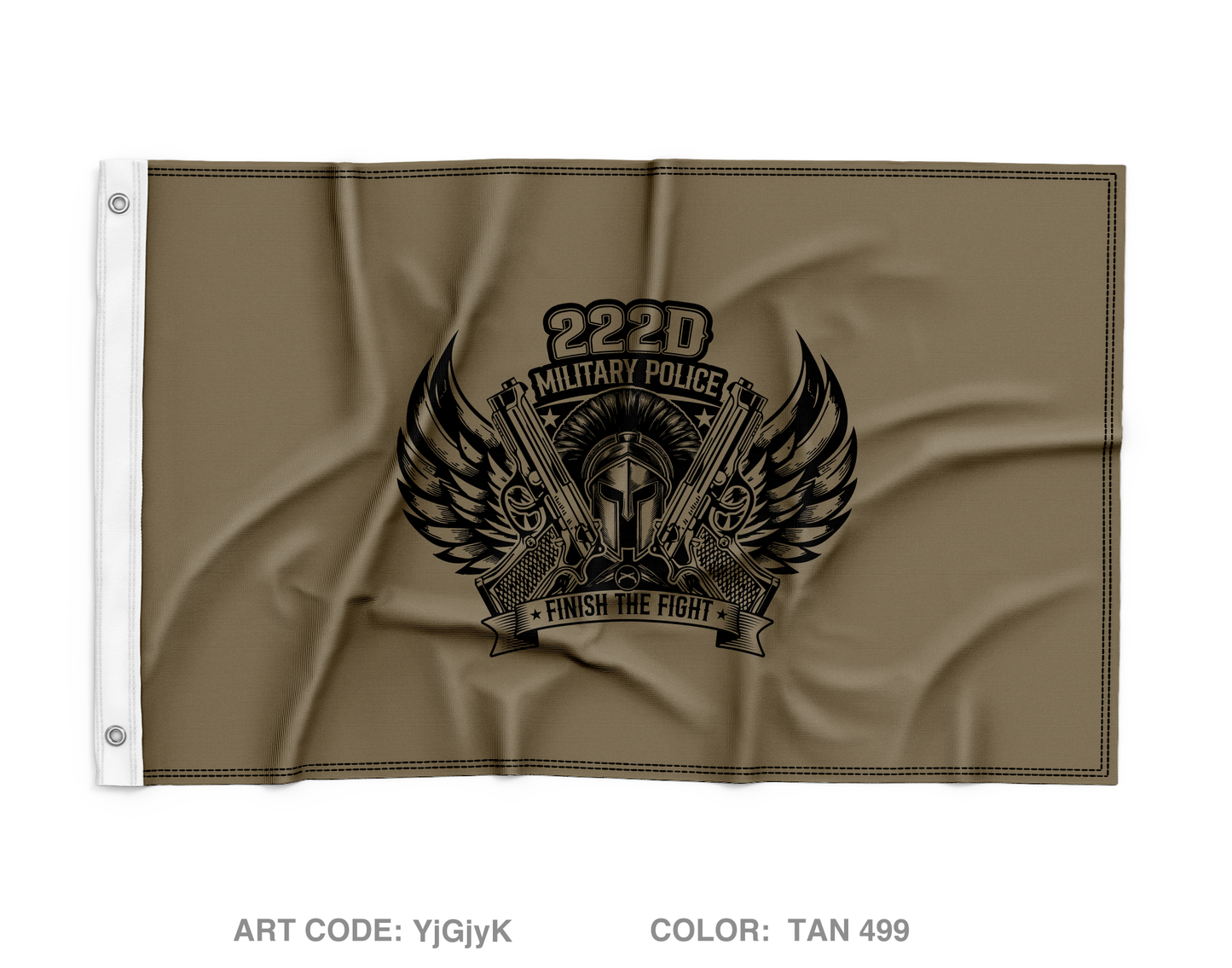 222 Military Police Company Fundraising Collection Wall Flag - YjGjyK