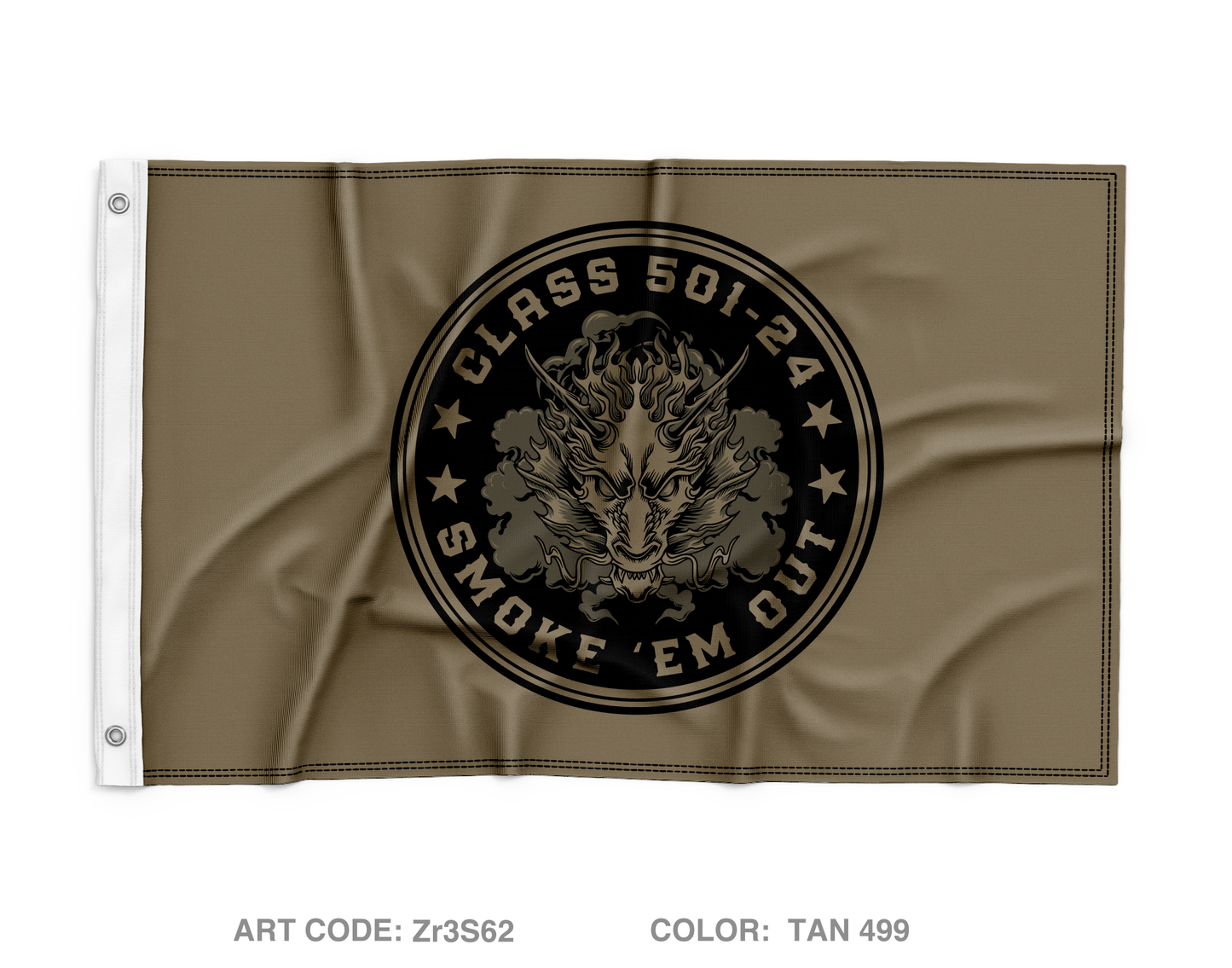 A Co, 84th CM BN, CBOLC Wall Flag - Zr3S62