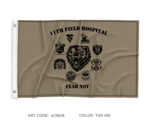 11th Field Hospital Wall Flag - aCNjG8