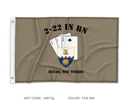 2-22 IN BN Wall Flag - aNf73g