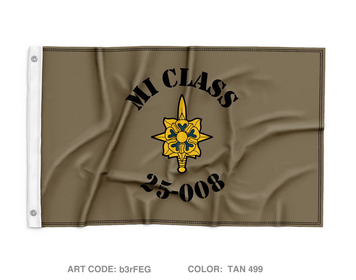 MI BOLC Class 25-008 Wall Flag - b3rFEG