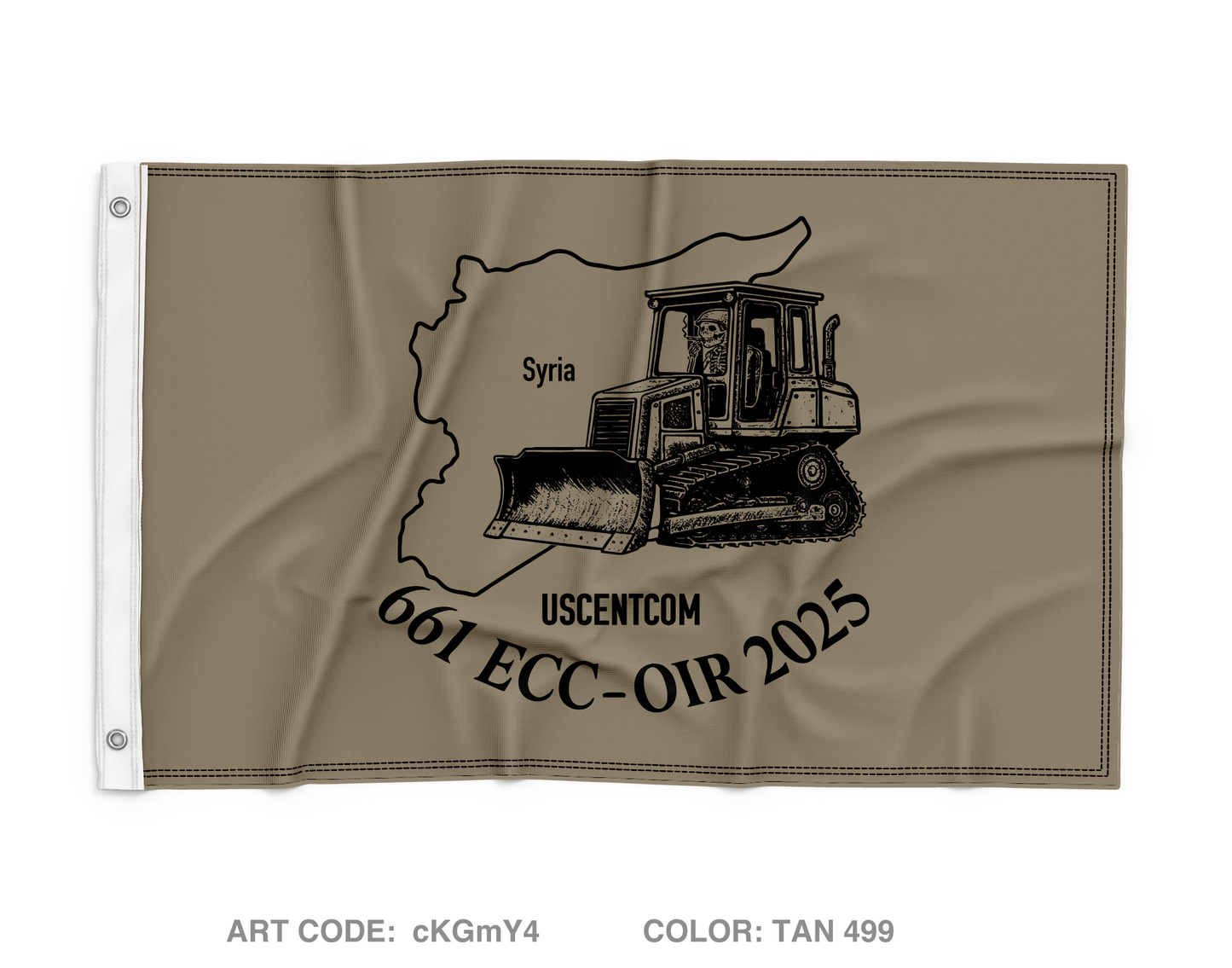 661st ECC Wall Flag - cKGmY4