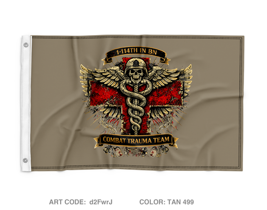 Combat Trauma Team Wall Flag - d2FwrJ