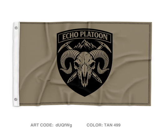 Echo Platoon Wall Flag - dUQfWg