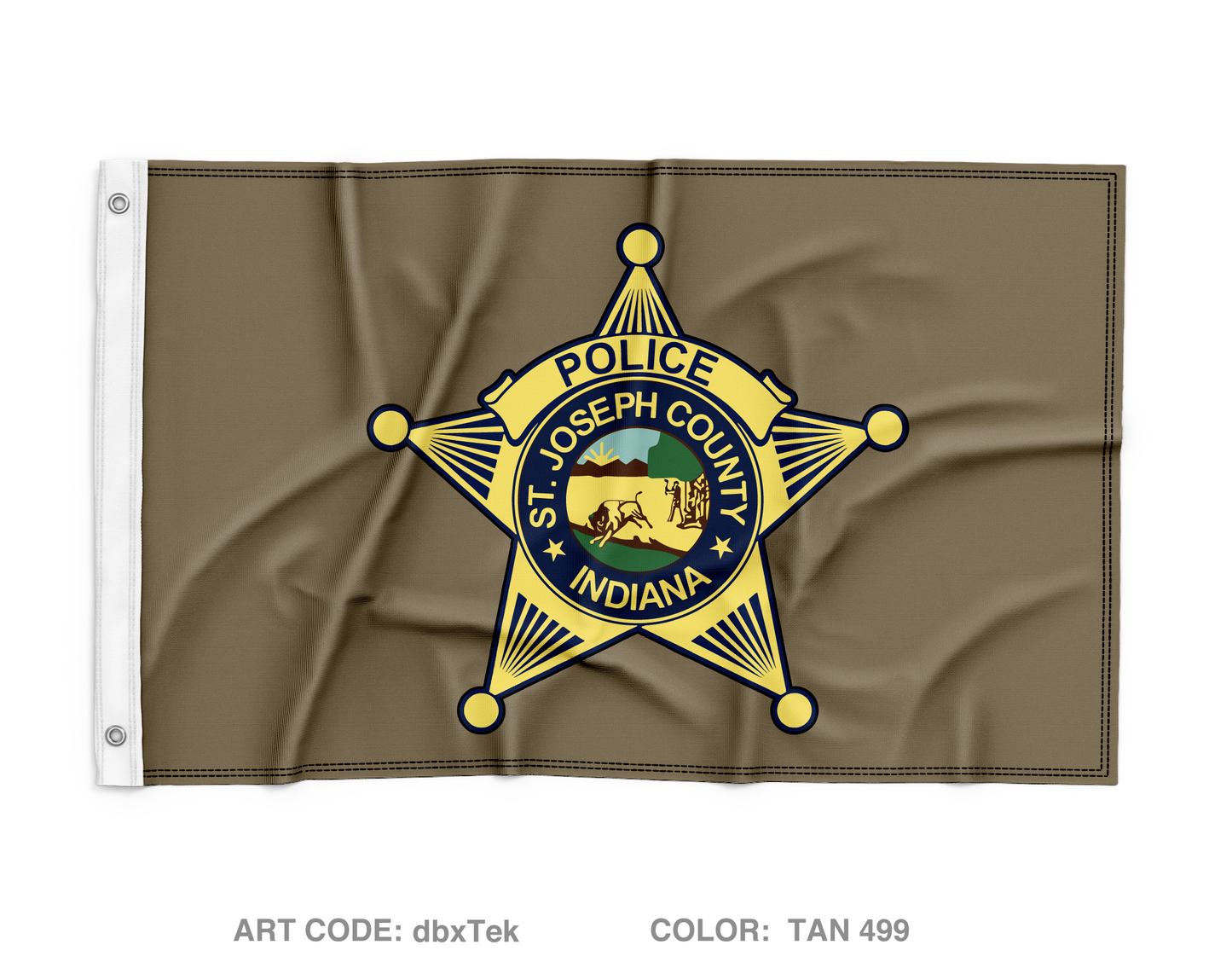 St. Joseph County Police Department Wall Flag - dbxTek