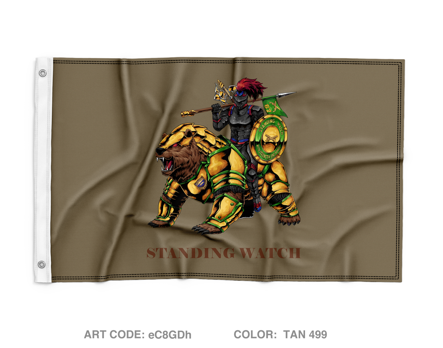 67th Military Police Company (D) Wall Flag - eC8GDh