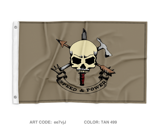 Speed and Power Wall Flag - ee7vjJ