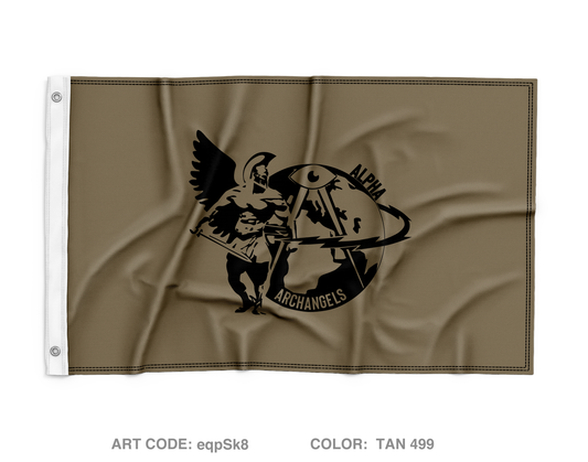 A co, 522 MI BN, 207th MI BDE Wall Flag - eqpSk8