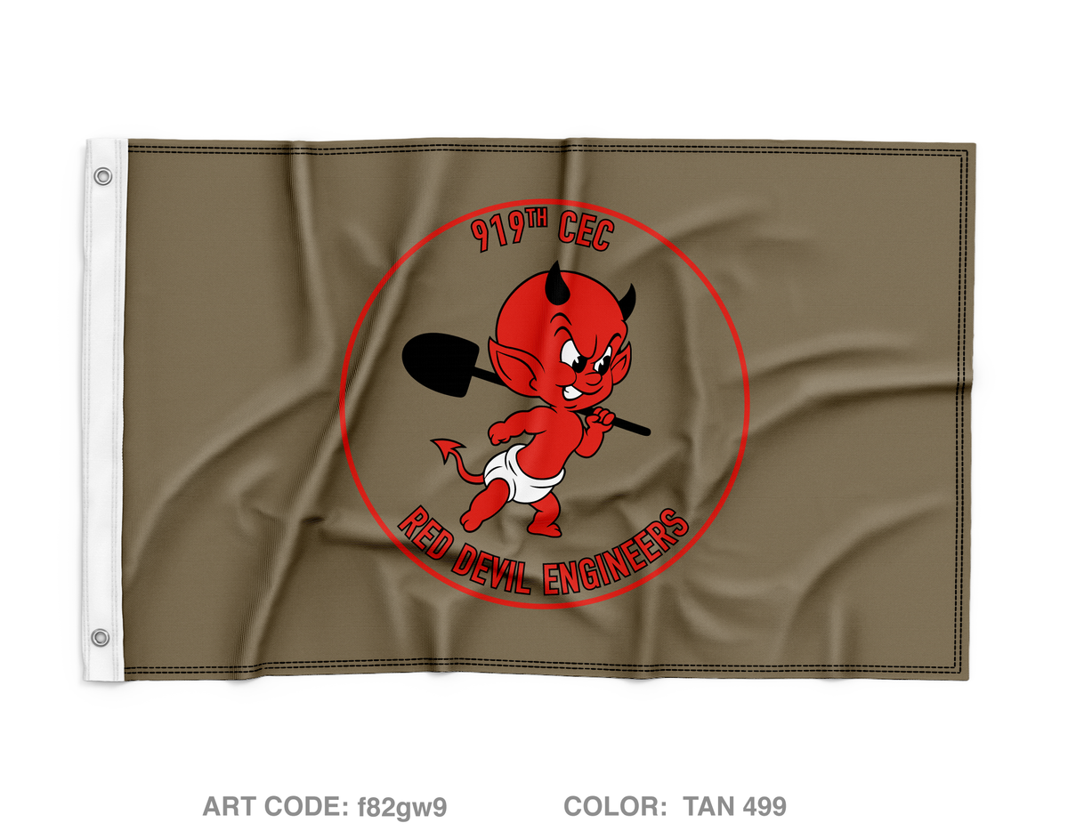 919th CEC-ABN Wall Flag - f82gw9