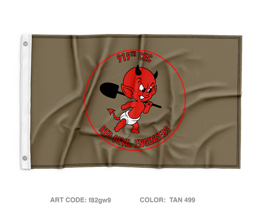 919th CEC-ABN Wall Flag - f82gw9