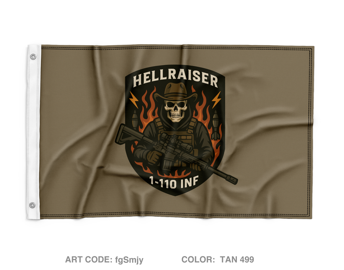 HHC/1-110 IN Wall Flag - fgSmjy