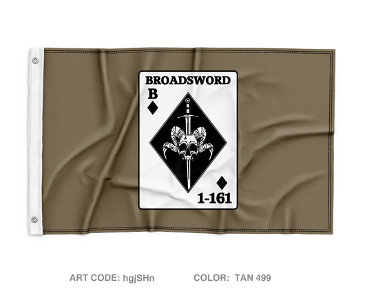 BOLD COMPANY, 1ST BN 161ST INFANTRY REGIMENT Wall Flag - hgjSHn