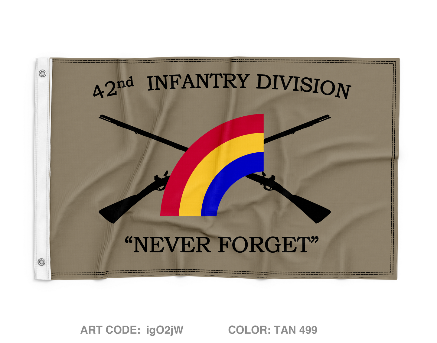 42nd ID Fundraising Collection Wall Flag - igO2jW