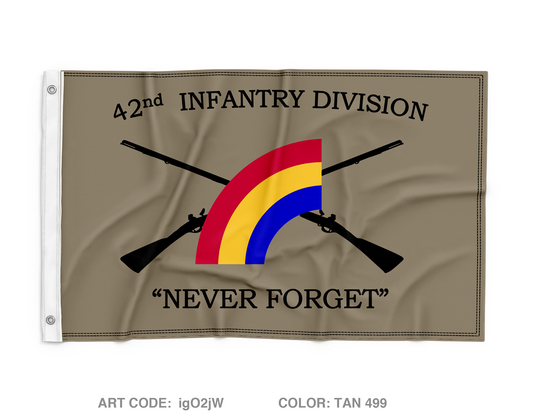 42nd ID Fundraising Collection Wall Flag - igO2jW