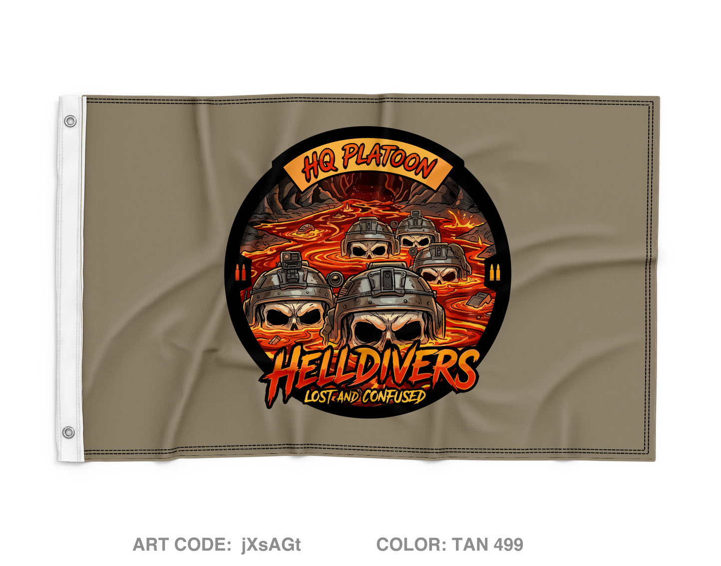 HQ Platoon Wall Flag - jXsAGt