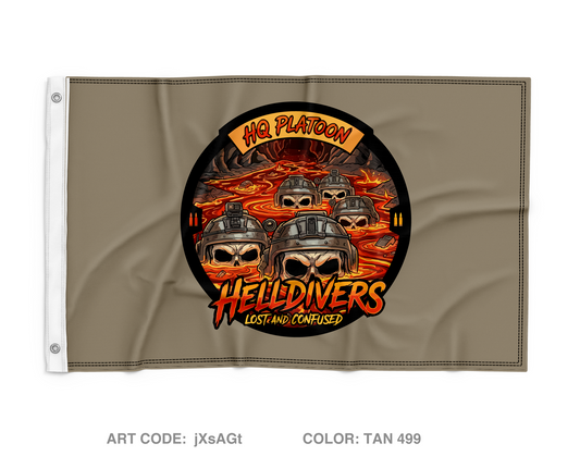HQ Platoon Wall Flag - jXsAGt