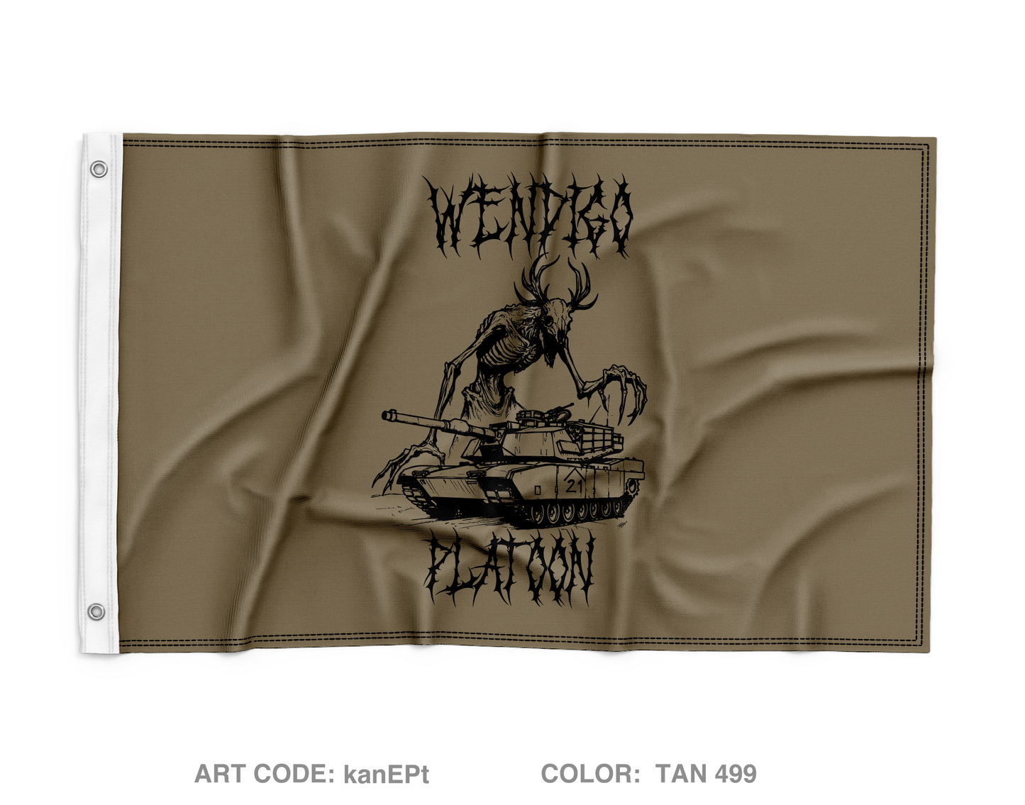 1st Platoon Wall Flag - kanEPt
