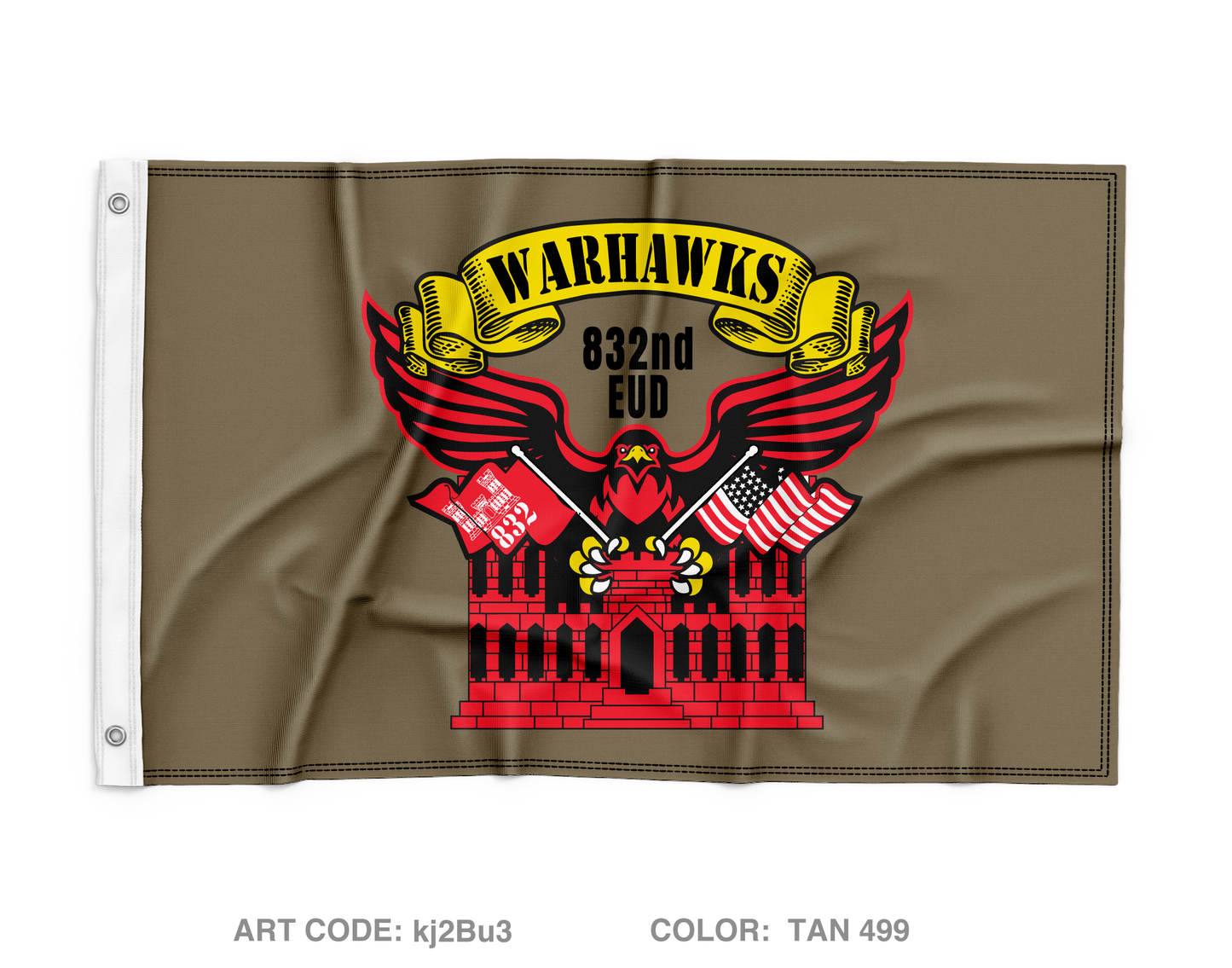 832nd EUD Fundraising Collection Wall Flag - kj2Bu3
