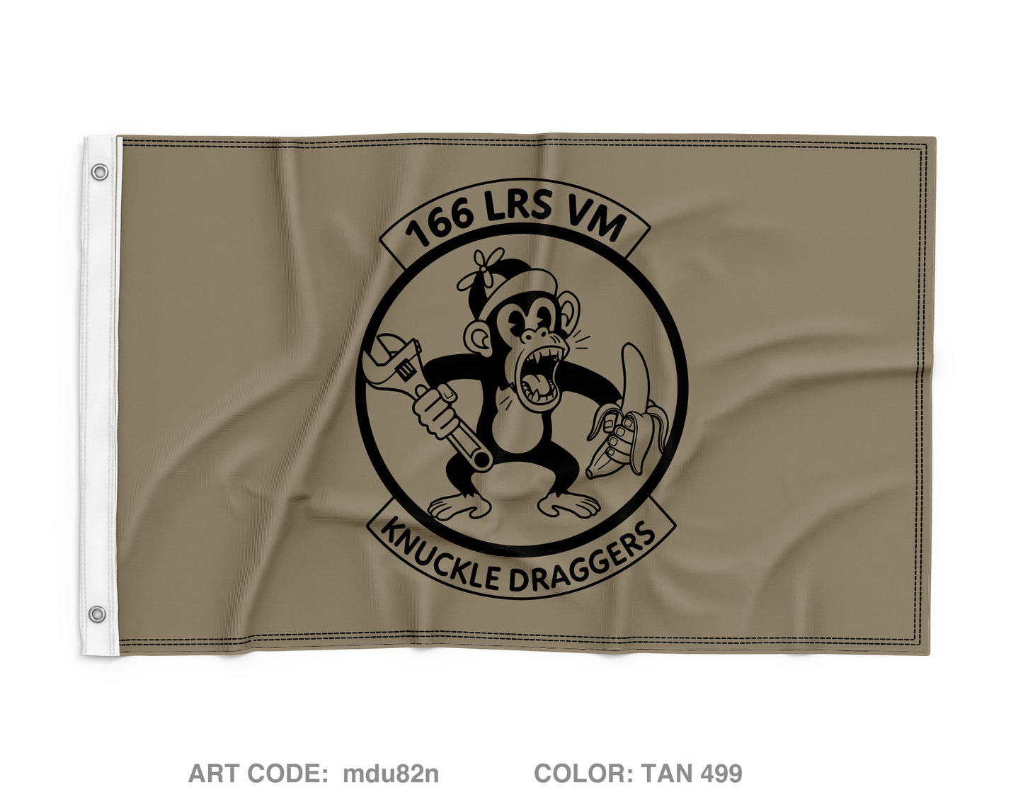 166th Vehicle Maintenance Flight Wall Flag - mdu82n