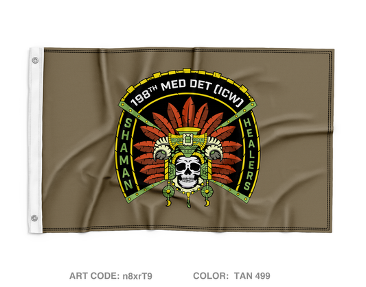 198th Medical Detachment - ICW Wall Flag - n8xrT9
