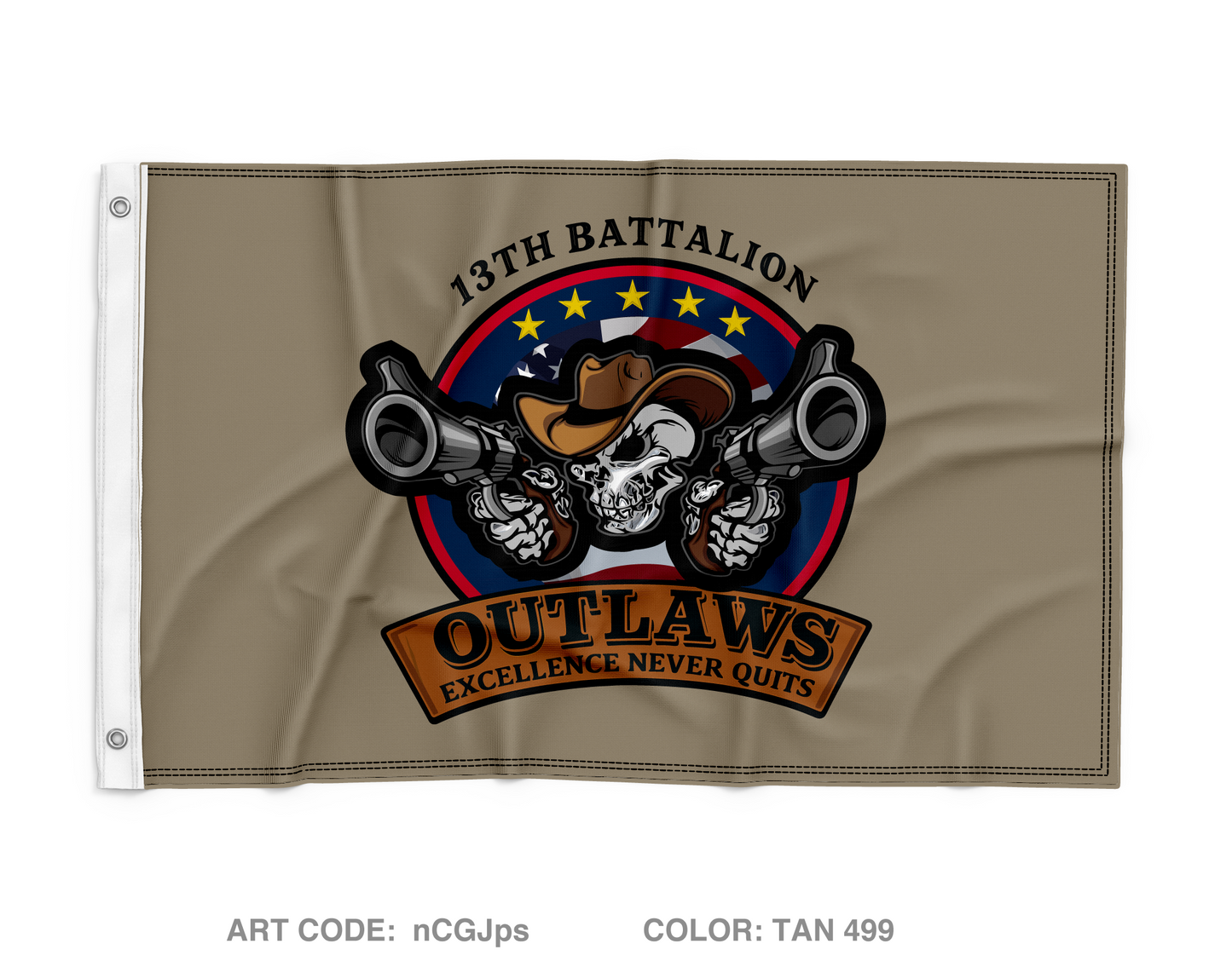 13th BN ARCG Fundraising Collection Wall Flag - nCGJps