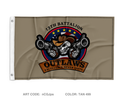 13th BN, ARCG Fundraising Collection Wall Flag - nCGJps