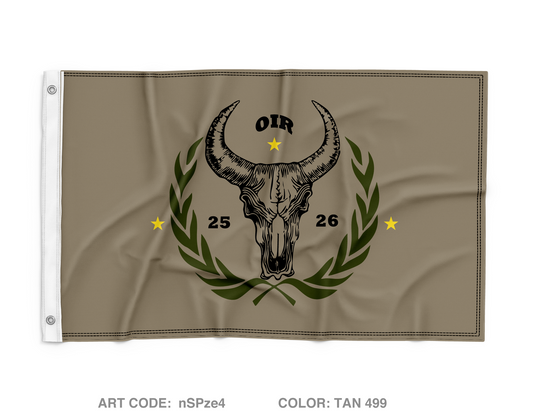 C co 1-133 2nd PLT Wall Flag - nSPze4