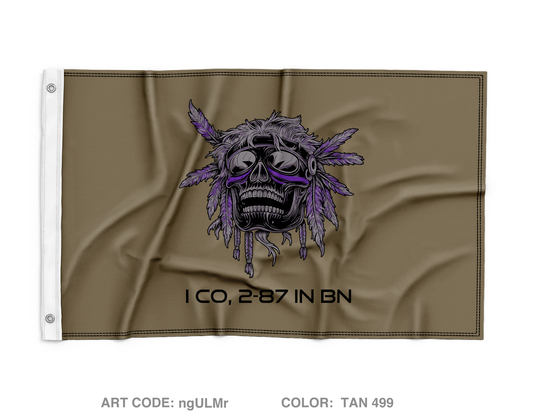 Distro Desperados, I Co, 2-87 IN BN Wall Flag - ngULMr